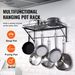 VEVOR Pot Rack Wall Mounted, 24 Inch Pot And Pan Hanging Rack, Pot And Pan Hanger With 12 S Hooks, 55 Lbs Loading Weight, Ideal For Pans, Utensils, Cookware In Kitchen_voghion.com