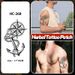 European Style Temporary Tattoos – Waterproof & Non-Shiny Geometric Designs For Arms/Chest – Unisex Trendy Body Art (11x18cm)_voghion.com