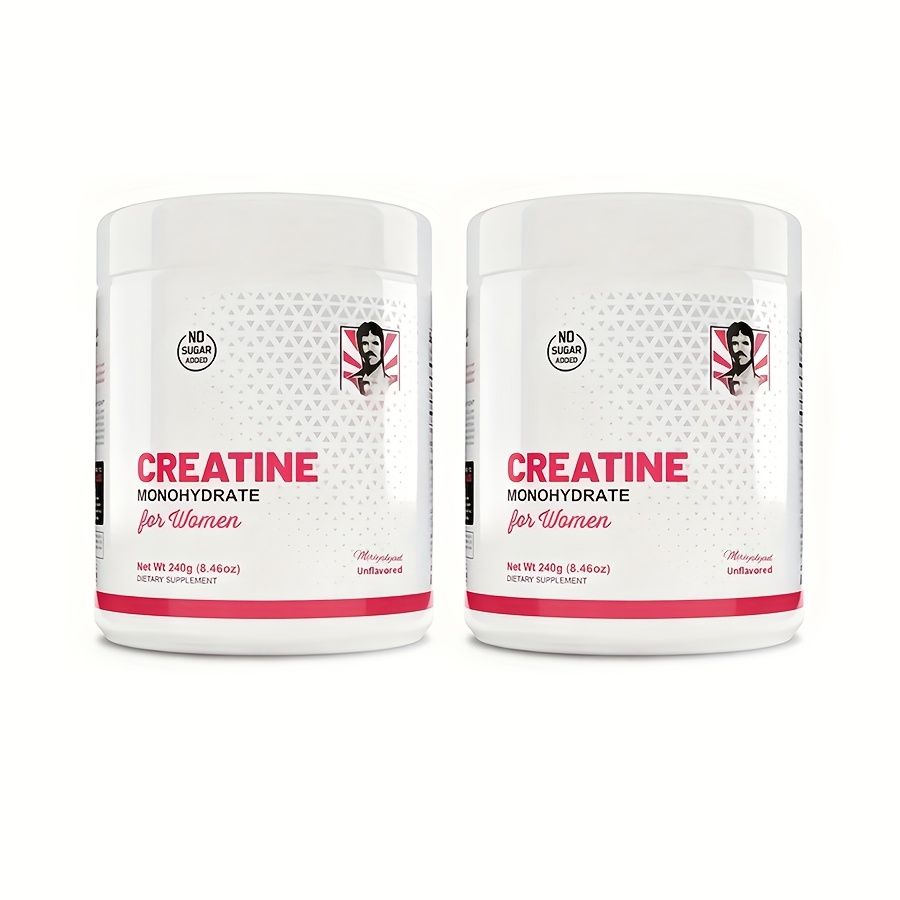 Women's Premium Creatine Monhydrate And Collagen+BCAA Blend-Muscle Support, Hair&Nails Strength, 30 Servings, Sugar, No_voghion.com