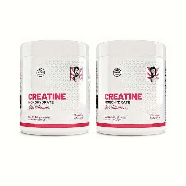 Women's Premium Creatine Monhydrate And Collagen+BCAA Blend-Muscle Support, Hair&Nails Strength, 30 Servings, Sugar, No_voghion.com