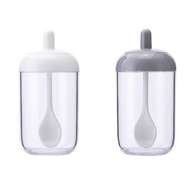 Majapidamisplastmassist maitseaine purk Köögi maitseainepudel lusikaga maitseainekarbiga Jaapani maitsenõud laos_voghion.com