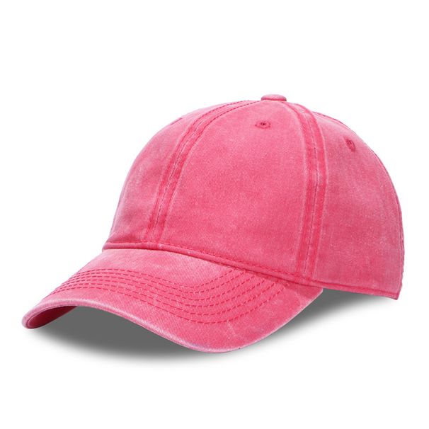 Unbeatable Quality Foreign Water Washed Pure Cotton Solid Color Light Board Baseball Men's Sun Visor Hat_voghion.com