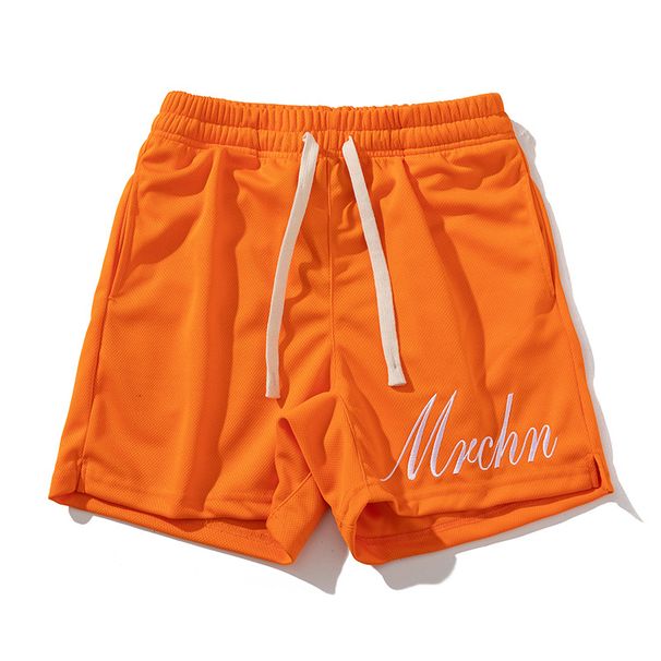 Σορτς μπάσκετ, νέο στυλ, παντελόνι τεσσάρων σημείων, καλοκαιρινό, απλό, κεντημένο γράμμα, casual, αθλητικό παντελόνι, όχι πάνω από το γόνατο, σορτς προπόνησης_voghion.com