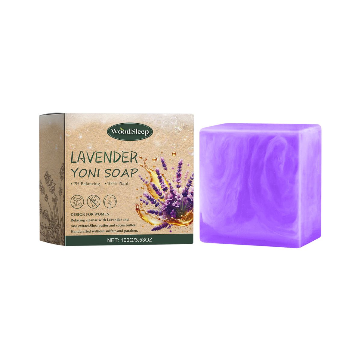 Lavender scented soap relieves itching and discomfort in women's bodies, eliminates odors, and is gentle and moisturizing_voghion.com