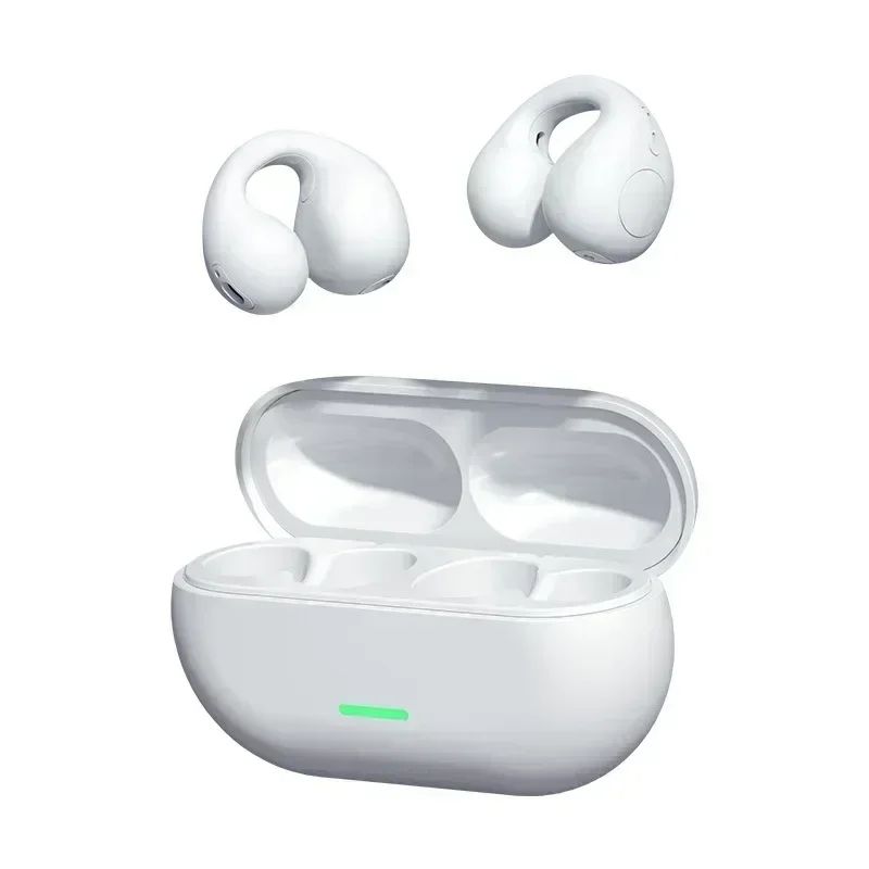 NEW T75 Bluetooth 5.3 Wireless Bone Conduction Headphones Clip Ear Music Noise Canceling Headset HD Call Sports Gaming Earphone_voghion.com