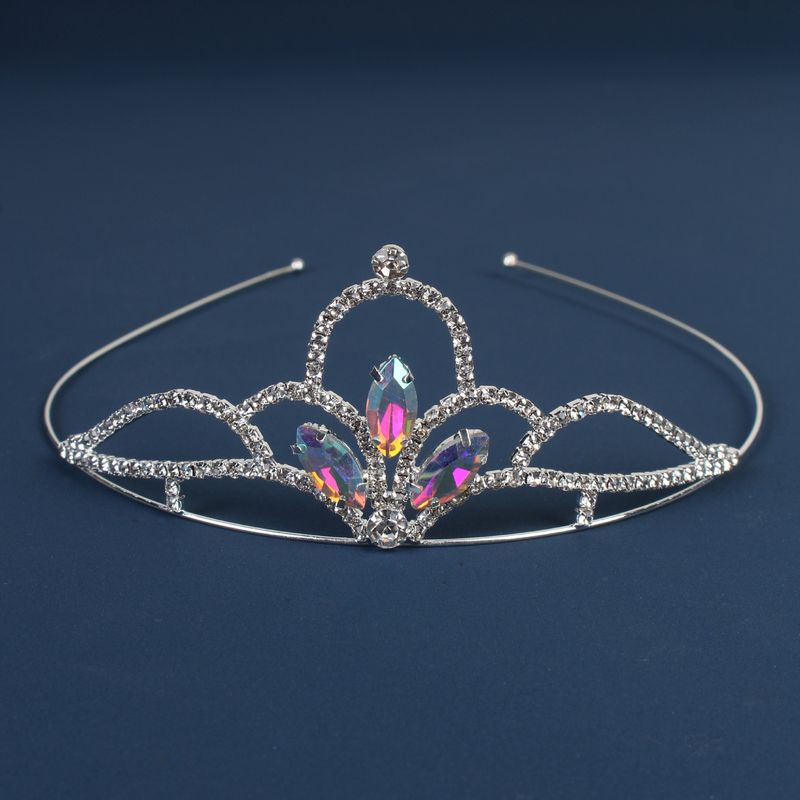 Accessori per capelli da sposa con diadema in vetro cristallo unisex per ragazze, fascia per capelli, diadema con diamanti, accessori per capelli da sposa_voghion.com