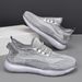 Unbeatable Quality 2025 Spring New Men's Fly Woven Breathable Coconut Flat Bottom Lightweight Sports Shoes For Men_voghion.com