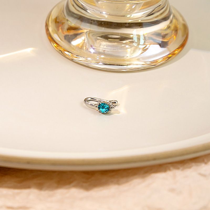 European And American Non Perforated U-shaped Nose Clip Retro Cool Style Bow Decoration Moon Eight Pointed Star Inlaid Diamond Nose Decoration_voghion.com