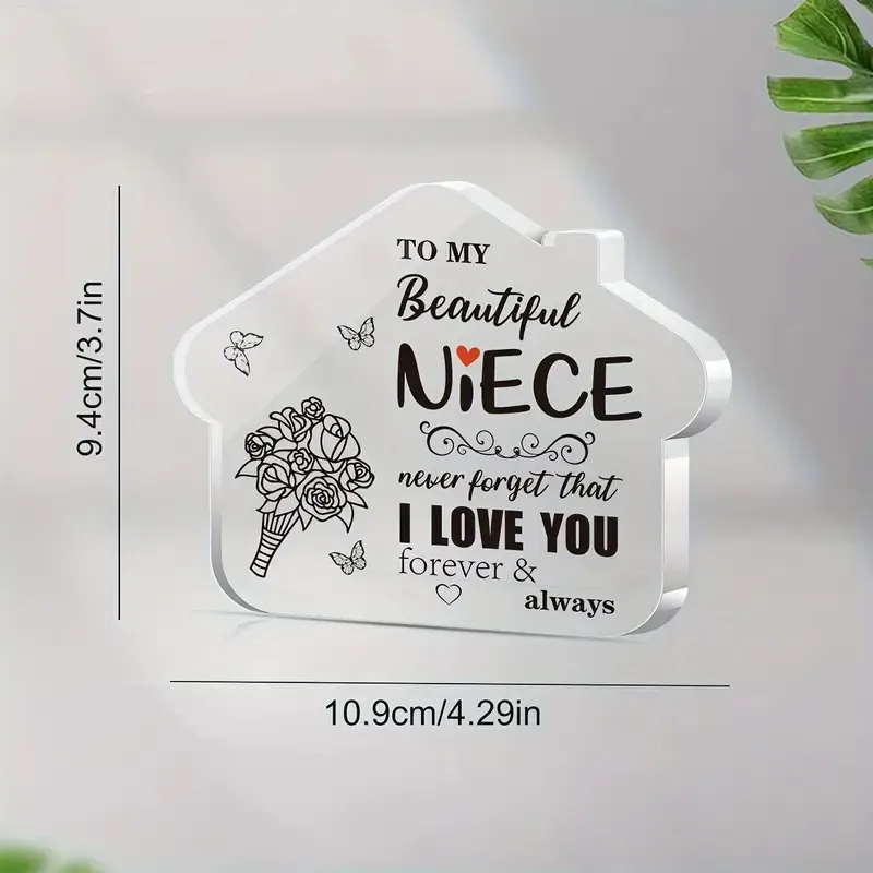 Jaunas mājas modelēšanas dekorācijas dekorācijas dāvanas māsām Akrila galda virsma_voghion.com