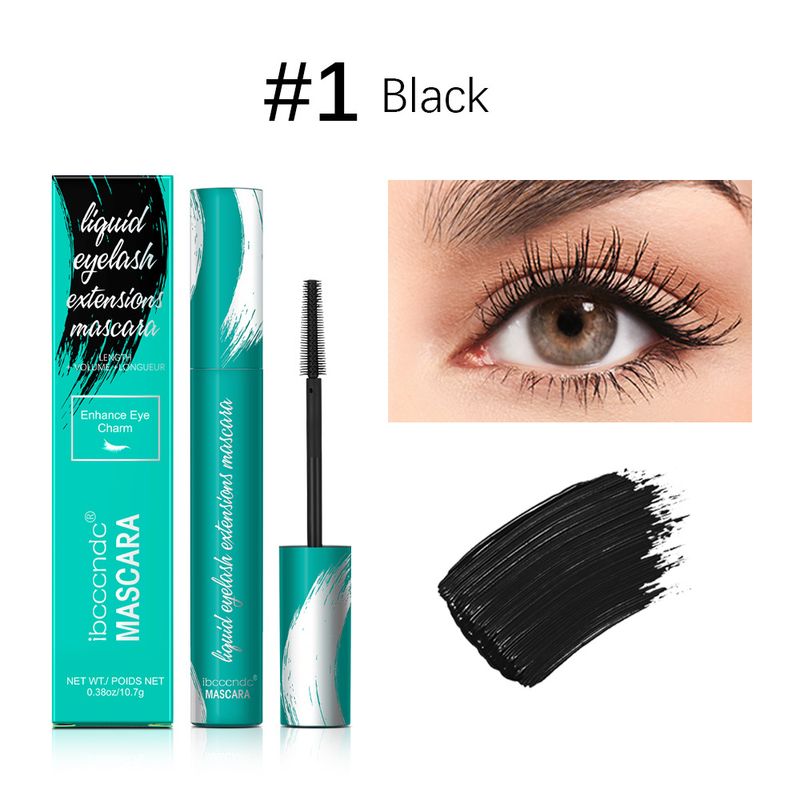 Mascara Liquid Lash Extensions, Cool Black Mascara Volume and Lengthening, Effect Waterproof Smudge-proof Natural No Clumping_voghion.com