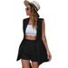 Damenbekleidung Weste Casual Shorts Anzug Temperament Weste Elegante Mode_voghion.com