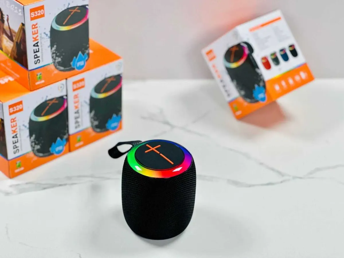 Enceinte sans fil BOOMS320, mini caisson de basses, portable, pour la maison et l'extérieur, carte enfichable, USB, Bluetooth, CL240827_voghion.com