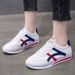Fashionable and minimalist casual 2024 spring new low cut flat sports college style Korean version Forrest Gump shoes_voghion.com