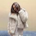 Women's Clothing Faux Fur Collared Long Sleeve Coat – Elegant Solid Color Outerwear For Plus Size, Stylish & Versatile_voghion.com