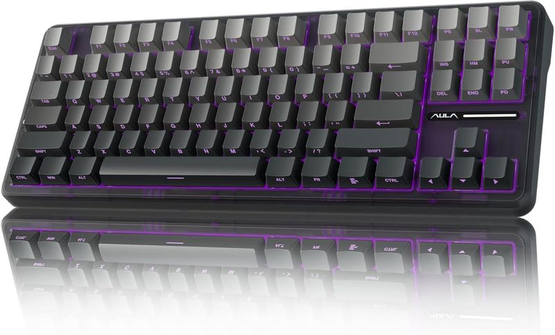 AULA F75 Pro Wireless Mechanical Keyboard,75% Hot Swappable Custom Keyboard With Knob,RGB Backlit,Pre-lubed Reaper Switches,Side Printed PBT Keycaps,2_voghion.com