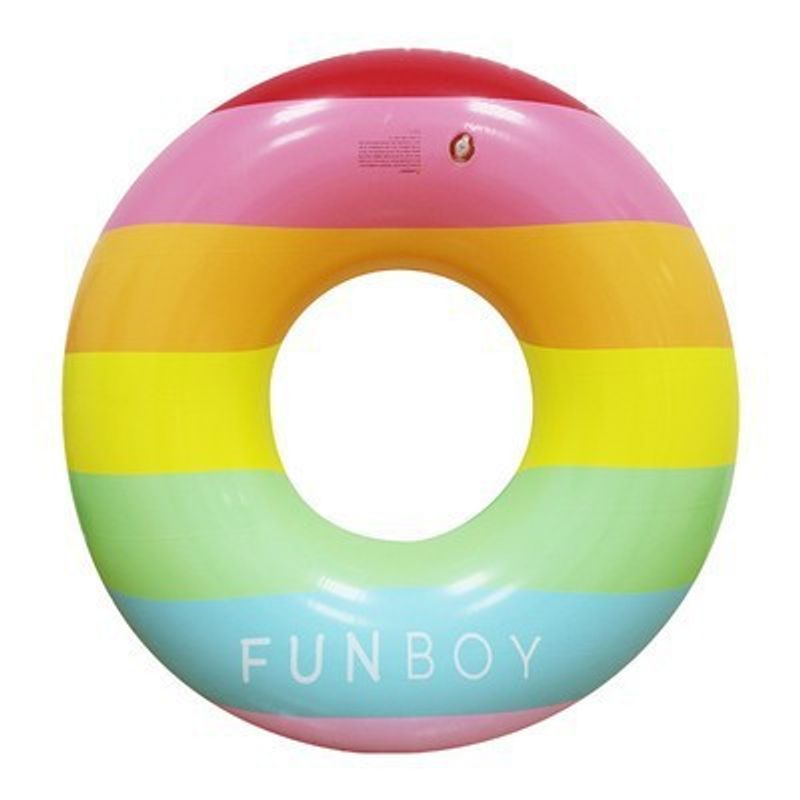 ​Thickened PVC Inflatable Pool Float - Rainbow/Star/Leaf/Orange Designs (Heavy-Duty 600D Non-Slip Grip Supports 250lbs UV-Resistant)​​_voghion.com
