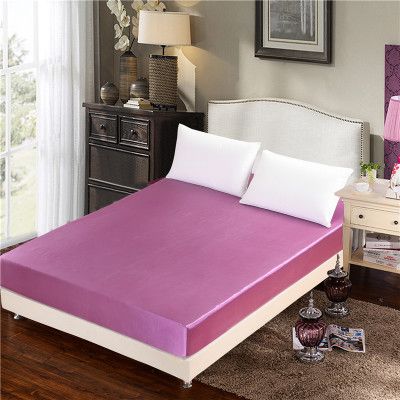 Lenzuolo con angoli in raso di seta (misura Queen/King, morbidezza simile alla seta, tasca profonda, ipoallergenico e traspirante)_voghion.com