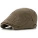 Hat Summer Duckbill Thin Style Middle-aged Elderly Dad Spring And Autumn British Beret Sunshade Forward Cap For Men_voghion.com