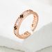 2025 Luxury High-End Rose Gold Four-Leaf Clover Open Fashionable Exquisite Adjustable Index Finger Unique Ring_voghion.com