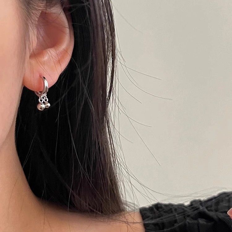 Orecchini a cerchio a doppia campana, colorati, estetici, versatili, corti, squisiti, da indossare senza togliere, in stile francese, da donna_voghion.com