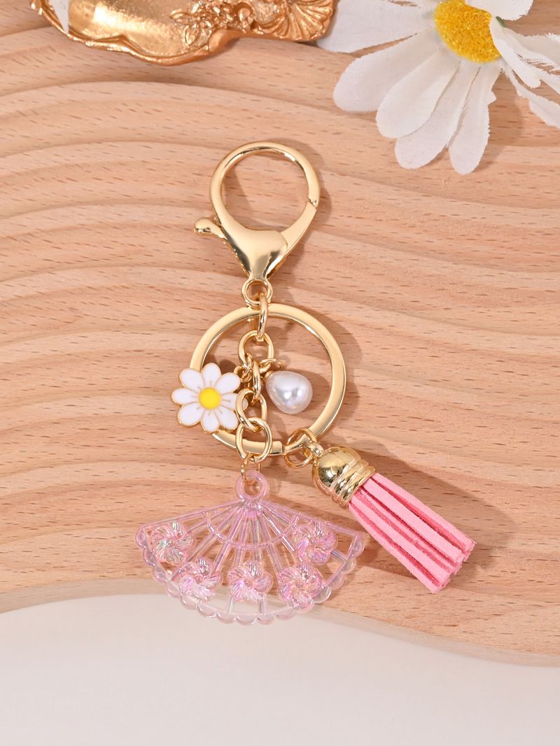 Fan-shaped Pearl Tassel Hot-selling Versatile Bag Student Backpack Pendant Car Keychain_voghion.com