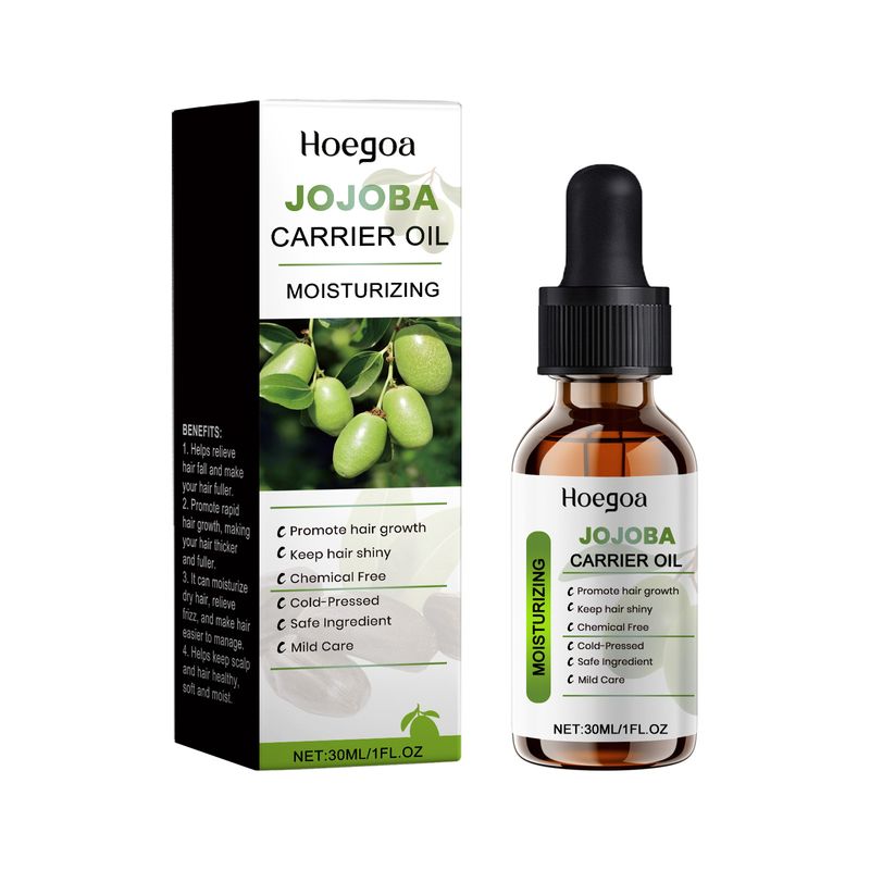 Jojobaöl Ätherisches Haaröl, Feuchtigkeitsspendendes Feuchtigkeitspflege-Glanz-Ätherisches Öl_voghion.com