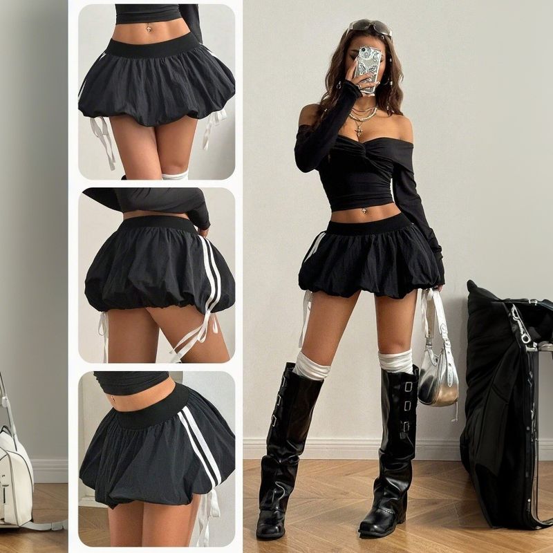 Button Polka Dot Animal Print Straight Low Slim Fit Regular Fit Bow Layered Pocket 2025 Female Apparel Women's Clothing_voghion.com