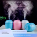 【Easter Limited】Egg Humidifier | 300ml USB Aroma Diffuser | 2 Mist Modes + 7-Color LED | Car/Home/Office Use (Pastel Blue/Pink)_voghion.com