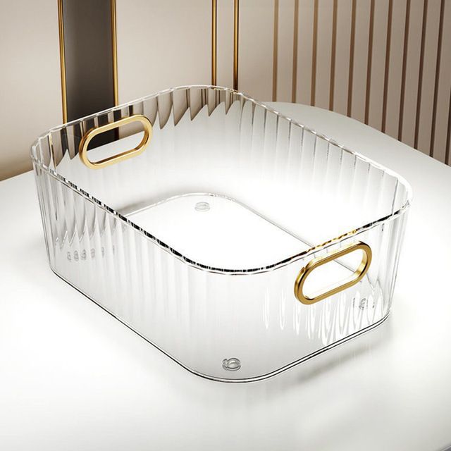 Rechteckiger Make-up-Organizer aus Acryl mit stapelbaren Schubladen für Kosmetik_voghion.com