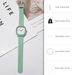 New Jelly Color Square Case Crooked Smiley Face Student Sports Silicone Strap Quartz Watch_voghion.com