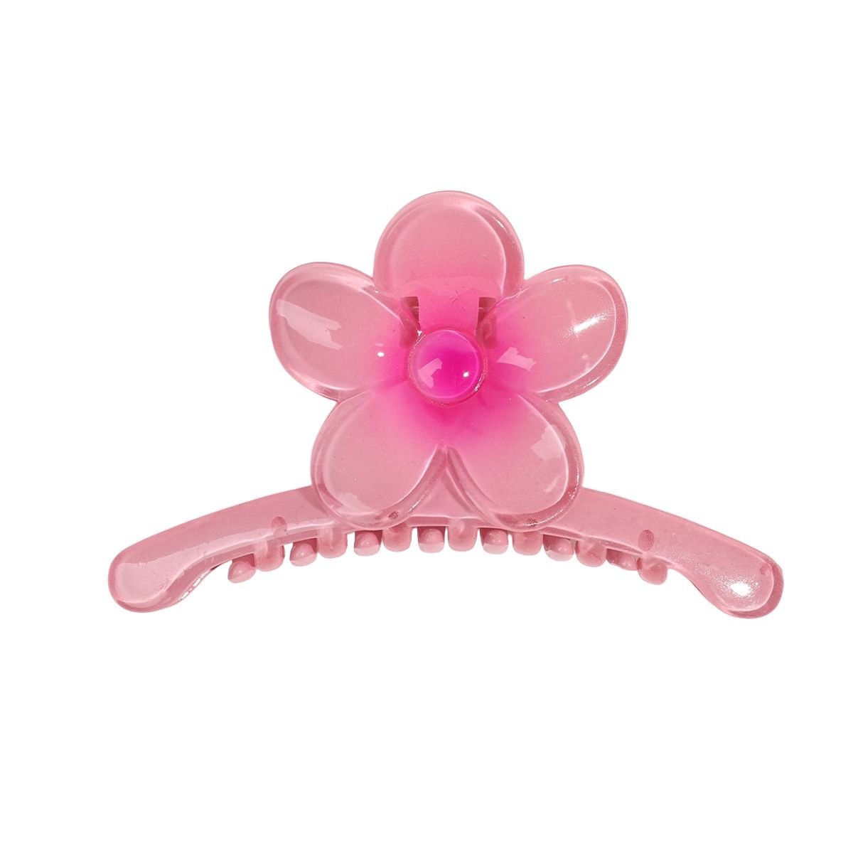 Fermaglio per capelli a forma di squalo con grande fiore a croce Plumeria Premium estivo - Accessorio per capelli con chignon posteriore_voghion.com