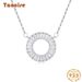 Collana con ciondolo margherita in argento sterling Tancise S925 Catena classica e versatile con clavicola_voghion.com