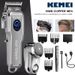 Rechargeable LCD Display KM-2002 Clipper for Men Professional Electric Trimmer Beard Hair Cutting hine_voghion.com