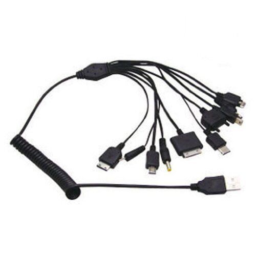 Adaptateur de câble de chargeur USB universel 10 en 1 pour téléphone portable, voiture, DVD, iPod_voghion.com