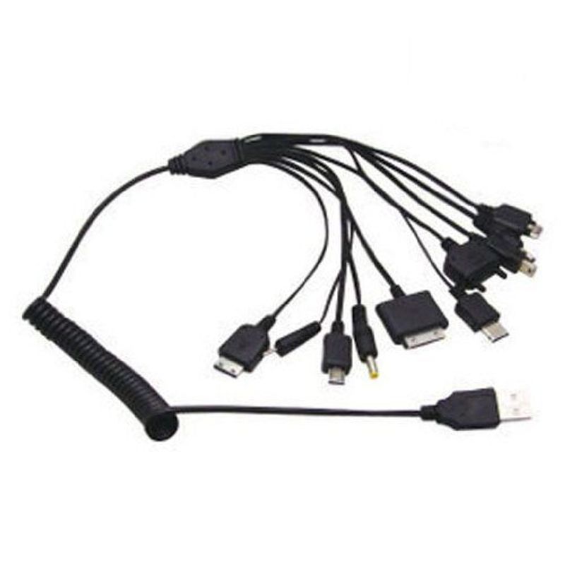 10 In 1 Universal Multi USB Ladegerät Kabel Adapter Für Handy Auto DVD IPod_voghion.com