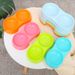 Gamelle anti-étouffement en plastique PP pour animaux de compagnie, double compartiment transparent et simple pour chats et chiens._voghion.com