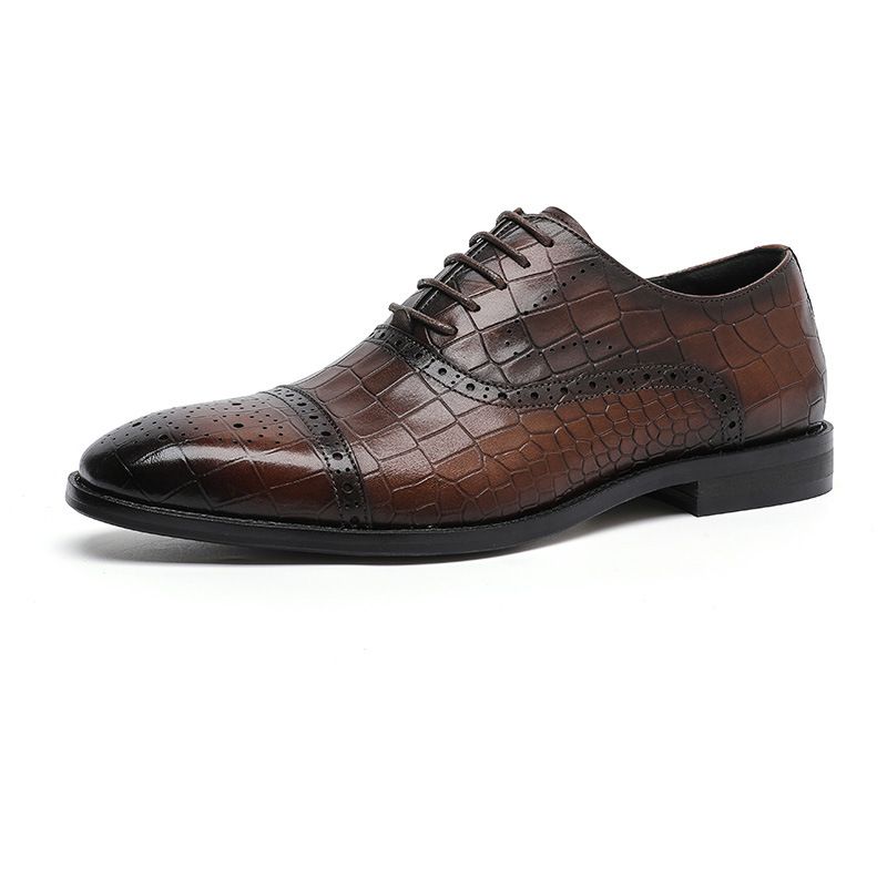 Herren formelle Oxford-Business-Schuhe zum Schnüren für Herren, Hochzeitsschuhe, bequem_voghion.com