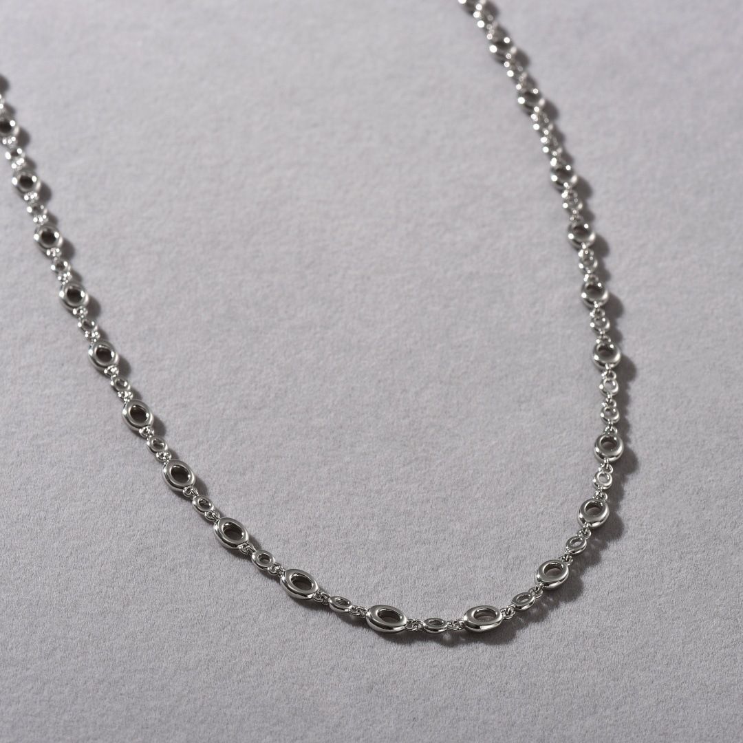 Gioielli da donna, elegante collana ovale a forma di O lunga a strati, collana con ciondolo geometrico minimalista per donna, dichiarazione di moda in oro e argento_voghion.com