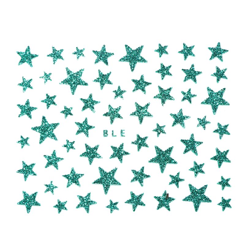 BeautyLife 3D Nail Slider Stars Stickers Glitter Shiny Fingernail Decoration for Women_voghion.com