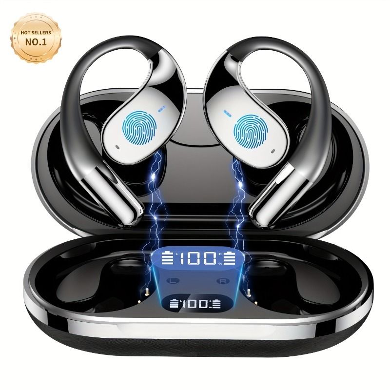 Ai Translation Headset - Wireless, Bone Conducting, Real-time Translation In 144 Languages | 6 Mics Noise Cancellation, Music, Phone Calls, Running