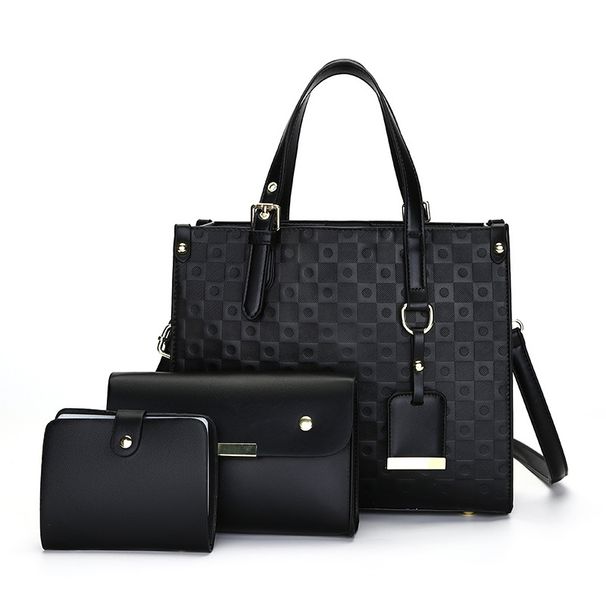 Women's Bags New Mother And Child Multi Piece Women's Bag Popular Embossed Ladies Shoulder Bag Handbag_voghion.com