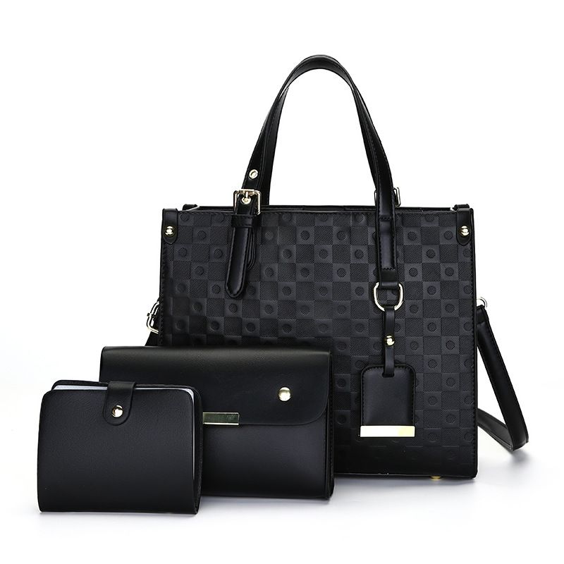 Damentaschen Neue Mutter- und Kind-Mehrteiler-Damentasche Beliebte geprägte Damen-Umhängetasche Handtasche_voghion.com