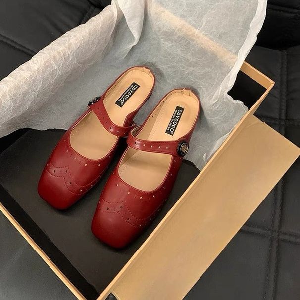 Új Felsőruházat Félpapucs Női Cipők Puha Talpú Puha Felületű Bebújós Ezüst Mary Jane Cipők_voghion.com