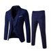 CT New European Size Men's Suit Set: Formal Jacket Vest + Trousers Three-Piece Set_voghion.com