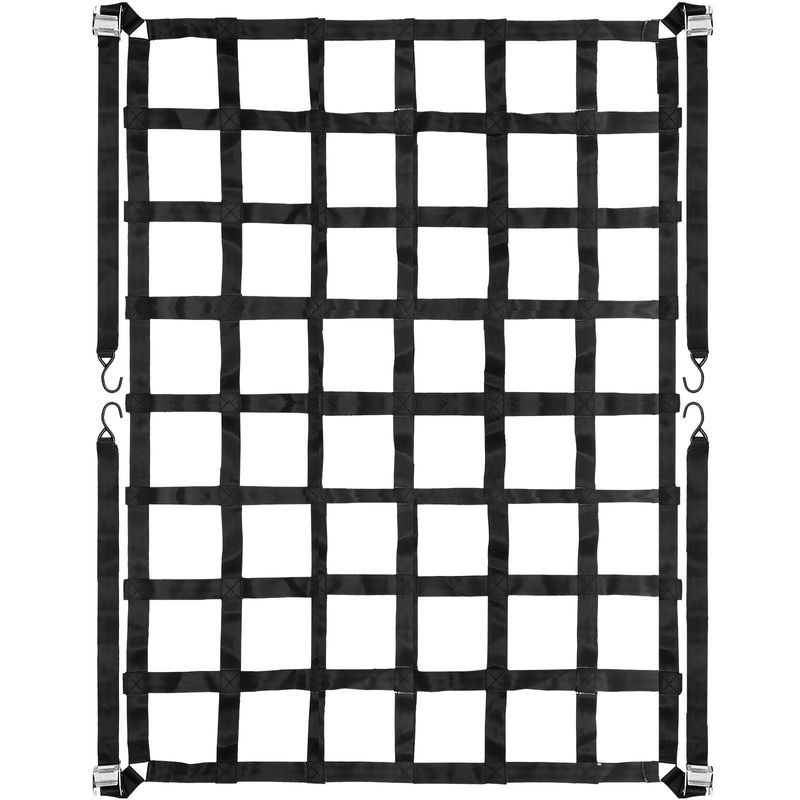 VEVOR 3.5'x 4.1' Cargo Net With S-Hooks, Truck Bed Cargo Net Heavy Duty Cargo Nets Capacity 1100LBS For Pickup Trucks (42" X 50")_voghion.com