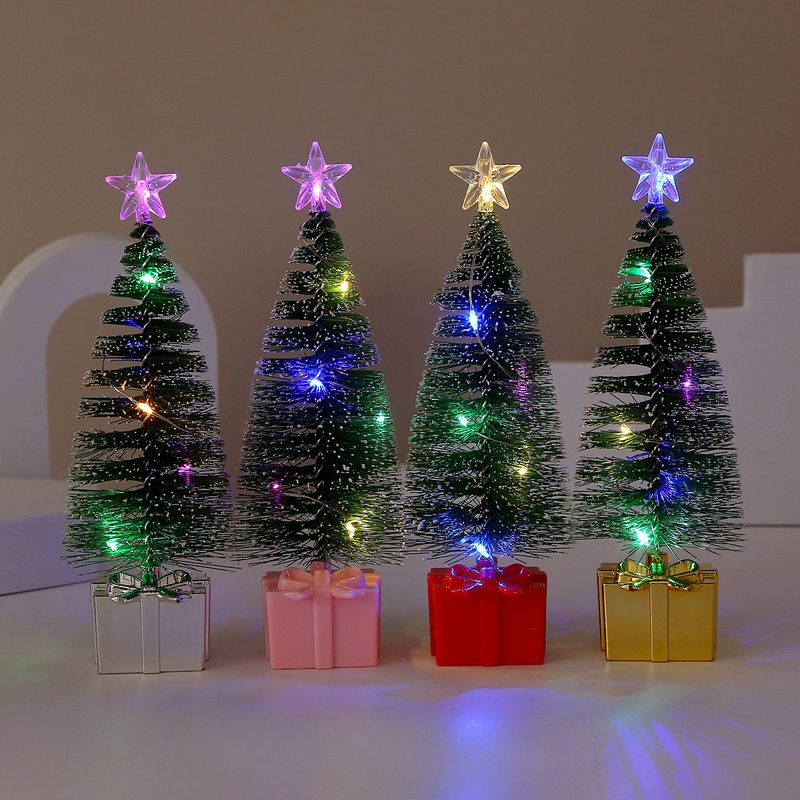4-teiliges Weihnachtsbaumkerzen-Set mit altem Schneemann, festliche Dekoration für den Feiertagstisch, romantische Mini-Kerzenlichter, perfektes Weihnachtsgeschenk_voghion.com