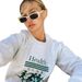2021 New Autumn Winter Style Simple Gray Letter Printed Pullover Sweatshirt Women's Top_voghion.com