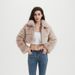 Women's Faux Fur Short Jacket - Cozy & Stylish Winter Outerwear With Faux Rabbit Fur Collar, Lightweight & Warm, Multiple Colors & Styles_voghion.com