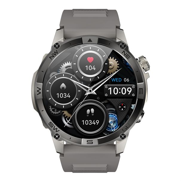 Bluetooth-Anruf HK08 Smartwatch, Herzfrequenz, Blutdruck, Blutsauerstoff, Gesundheit, Höhe, Luftdruck, Kompass, GPS, Multisport_voghion.com