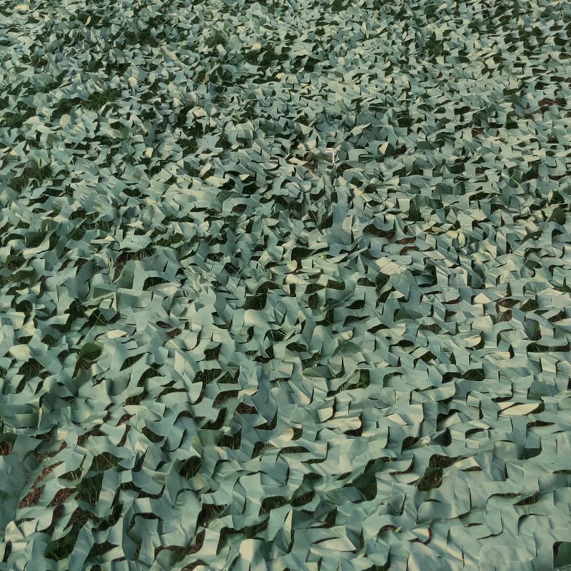 Pure Green Double-layer 150D Anti Aerial Camouflage Shade Net Mountain Greening Outdoor Thickened Insulation_voghion.com